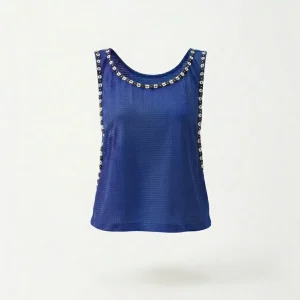 debardeur bleu soukayna zonzian