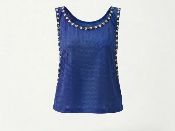 debardeur bleu soukayna zonzian