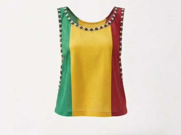 debardeur tricolore soukayna zonzian