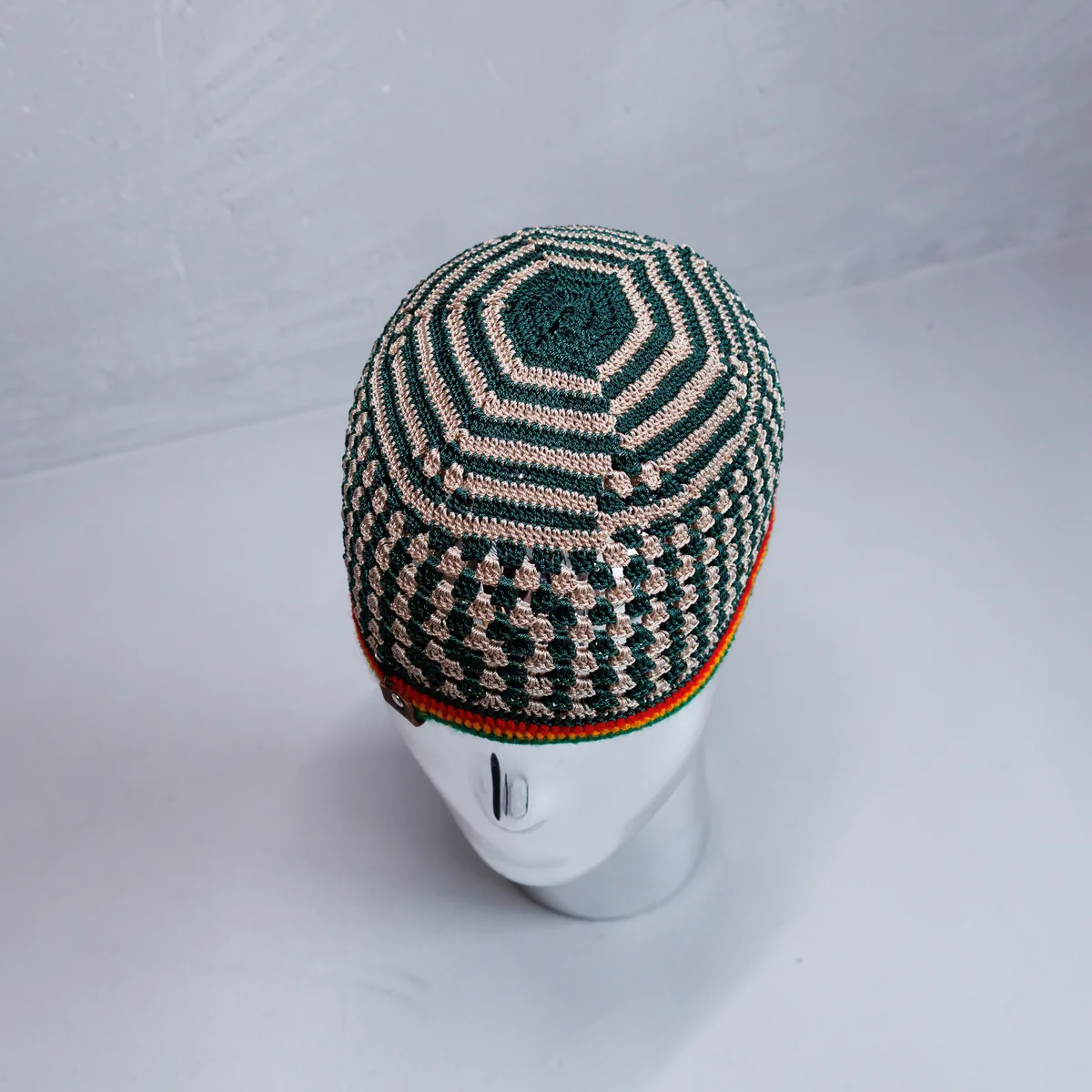 1442-2 Addis Abeba Vert, Beige #1442