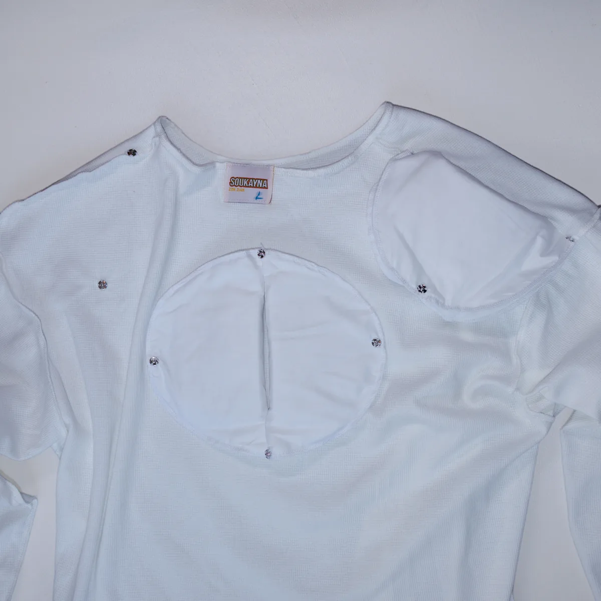T-shirt manches longues blanc